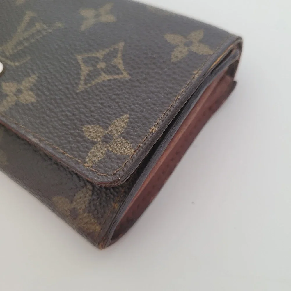 Louis Vuitton Monogram Canvas Portefeuille Tresor Wallet Vintage Brown 882‎ AN - Picture 14 of 15